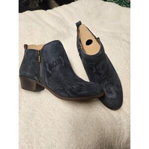 Lucky Brand dress boots women's 8 dark denim Jasper